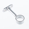 Chrome centre support bracket for 25 mm wardrobe rail