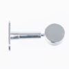 Chrome end support bracket for 25 mm wardrobe rail