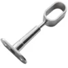 Wardrobe_Rail_Oval_30x15_m5 Chrome mounting bracket for 30 x 15 mm oval wardrobe rail