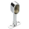 Chrome end bracket for 30 x 15 mm oval wardrobe rail