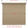 Roller blind width and fabric width measurement guide
