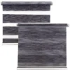 Grey day and night roller blind shown with the fabric open and closed