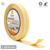 Roll of cream self-adhesive PVC skirting board trim, 10x10mm, 5m long