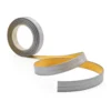 Unrolled silver self-adhesive PVC skirting board trim, 10x10mm, 5m roll
