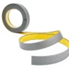 Unrolled gray self-adhesive PVC skirting board trim, 10x10mm, 5m roll