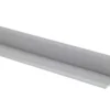 Gray self-adhesive PVC skirting board trim folded along its hinge, 10x10mm