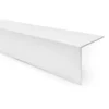 White PVC Wall Corner Protector Angle Trim – 1m L-Profile White PVC wall corner protector angle trim, 1 metre L-shaped corner profile