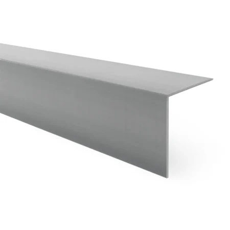 Dark Gray self-adhesive PVC wall corner protector angle trim, close-up Dark Gray self-adhesive PVC wall corner protector angle trim, close-up of the profile