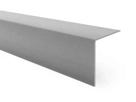 Dark Gray PVC Wall Corner Protector Angle Trim – 1m L-Profile Dark Gray PVC wall corner protector angle trim, 1 metre L-profile close up