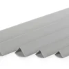 Gray PVC angle trim - all eight profile sizes Gray PVC wall corner protector angle trim shown in all eight profile sizes