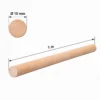 Beech wood dowel rod with 10 mm diameter and 1 m length marked