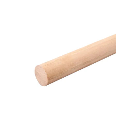 Smooth beech wood dowel rod, 25 mm diameter and 1000 mm long